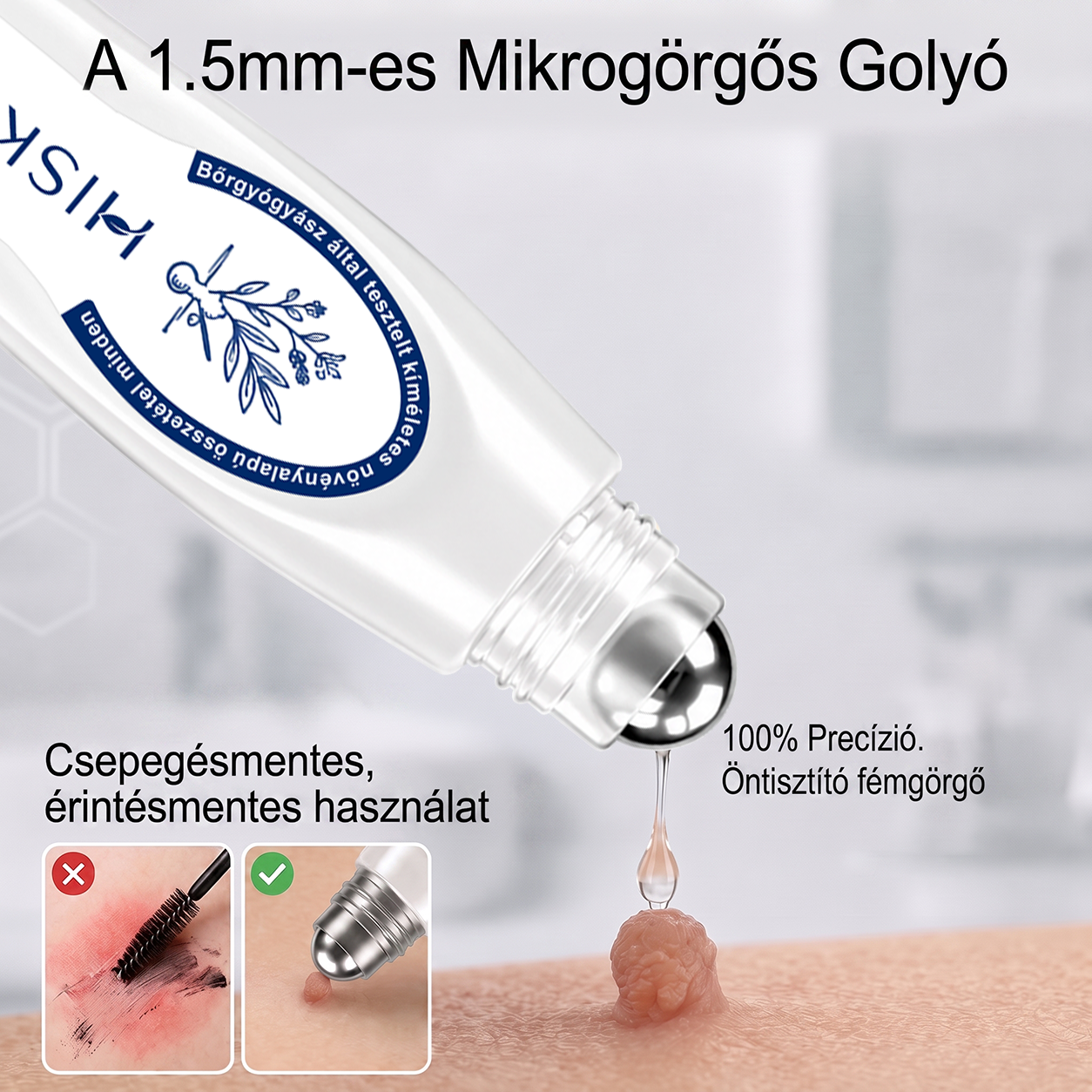 👑Hivatalos Márkabolt | 🚢🚢 Hiskin® 7 napos Szemölcseltávolító Roll-on Ápoló Folyadék (Fájdalommentes rollerball technológia, hegek nélkül) 🐬