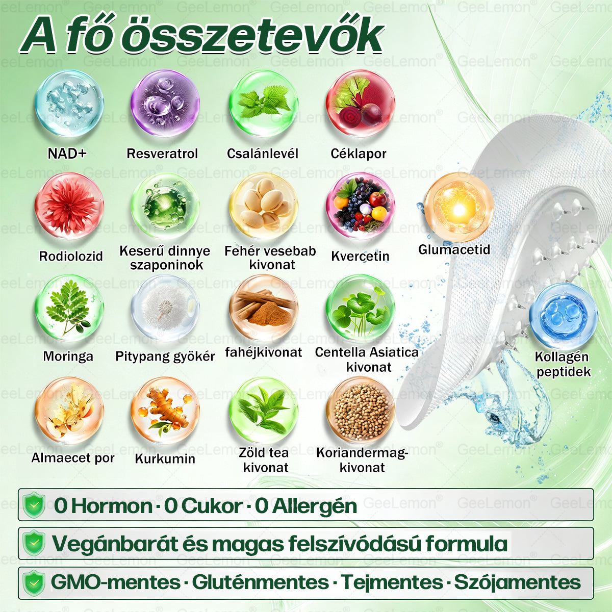 50% KEDVEZMÉNY ❤️ GeeLemon® Glumasetide 8 az 1-ben Nano Mikrotűs Tapasz | Moringa · Berberine · NAD+ | Napi 1× | Csak most!