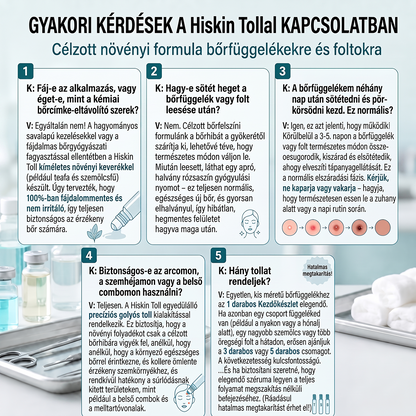 👑Hivatalos Márkabolt | 🚢🚢 Hiskin® 7 napos Szemölcseltávolító Roll-on Ápoló Folyadék (Fájdalommentes rollerball technológia, hegek nélkül) 🐬