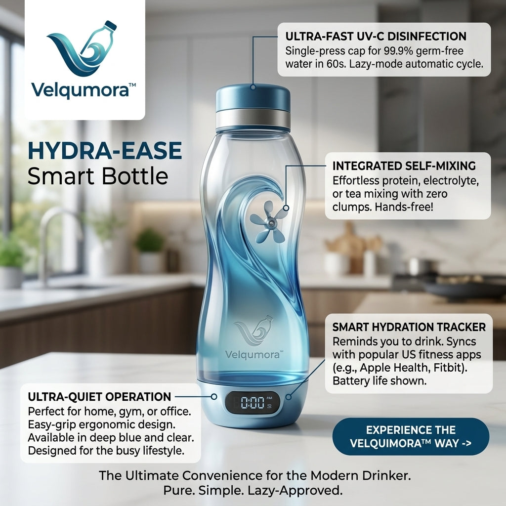Velqumora™ HYDRA-EASE Smart Bottle