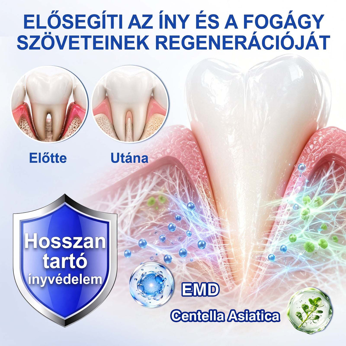 PureShade® 🦷 GumRevive Ínyregeneráló Gél – Az egészségesebb ínyért és magabiztosabb mosolyért 👍