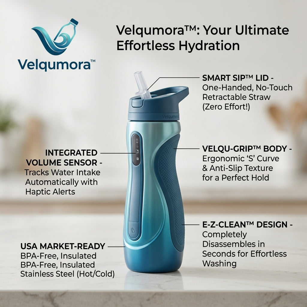 Velqumora™ Smart Hydration Bottle